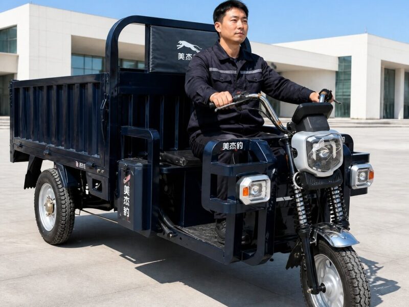 60V Cargo Electric Tricycle Open Body Three Wheel Hauling Vehicle Over 1000W 54kmh Transport