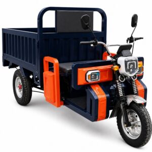 60V Cargo Electric Tricycle Open Body Three Wheel Utility Hauler 2 Seater 54km/h 90km Range City Transport
