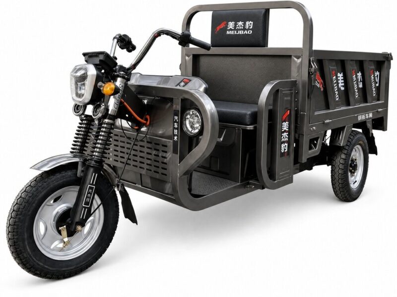 60V Cargo Electric Tricycle Over 1000W Motor Open Body Three Wheel Utility Vehicle 54km/h 90km Range DOT