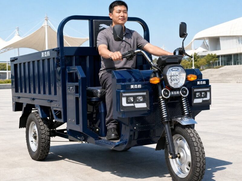60V Cargo Electric Tricycle Over 1000W Three Wheel Utility Vehicle 400kg Payload 90km Range Open Body
