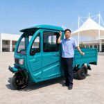60V Closed Cargo Electric Tricycle 501-800W Three Wheel Utility Vehicle 90km Range DOT Certified - image 3