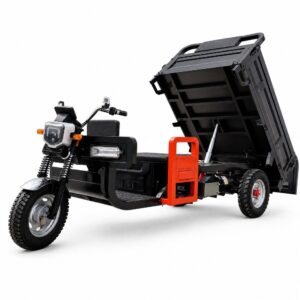 60V Electric Cargo Tricycle 3 Wheel Tipping Bed 500-12 Tires 50km/h Over 400kg Payload Transport Vehicle