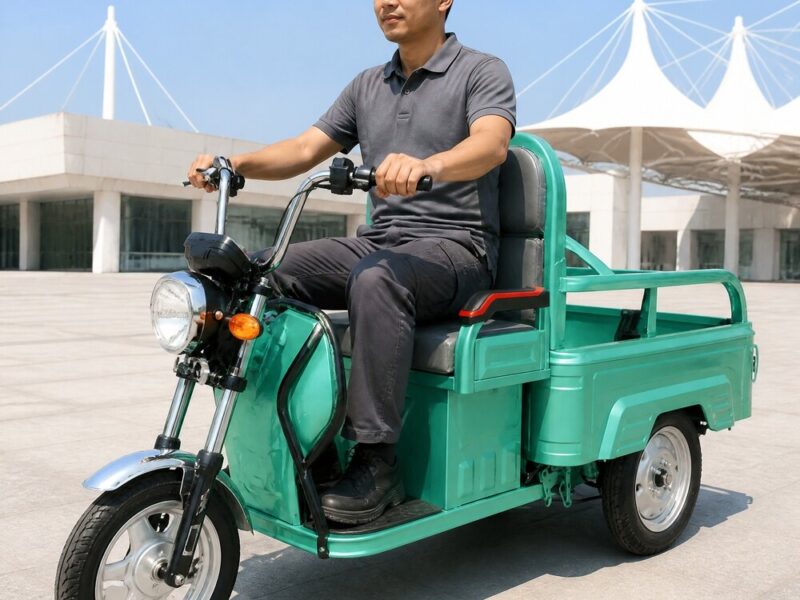 60V Electric Cargo Tricycle 351-500W Open Three Wheel Utility Vehicle 40km/h Speed 300-400kg Load Capacity