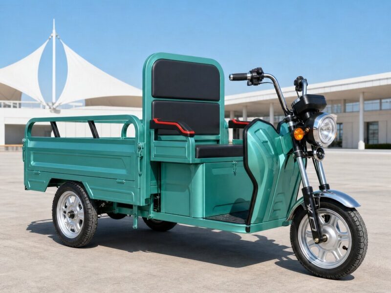 60V Electric Cargo Tricycle 351-500W Open Three Wheel Utility Vehicle 40km/h Speed 300-400kg Load Capacity
