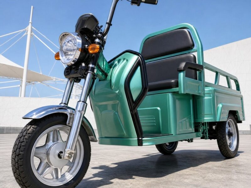 60V Electric Cargo Tricycle 351-500W Open Three Wheel Utility Vehicle 40km/h Speed 300-400kg Load Capacity