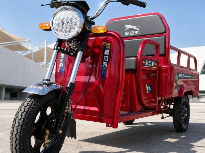 60V Electric Cargo Tricycle 351 to 500W Three Wheel Utility Trolley Minimum 90km Range 400kg Payload Transport