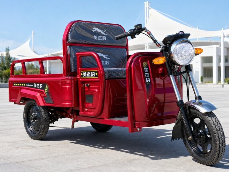 60V Electric Cargo Tricycle 351 to 500W Three Wheel Utility Trolley Minimum 90km Range 400kg Payload Transport