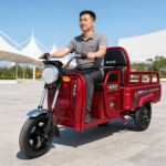 60V Electric Cargo Tricycle 351 to 500W Three Wheel Utility Trolley Minimum 90km Range 400kg Payload Transport - image 3