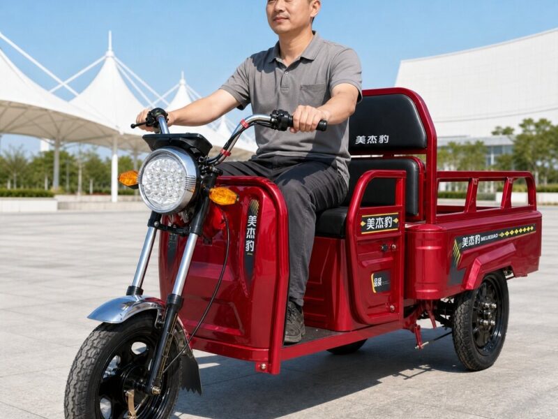 60V Electric Cargo Tricycle 351 to 500W Three Wheel Utility Trolley Minimum 90km Range 400kg Payload Transport