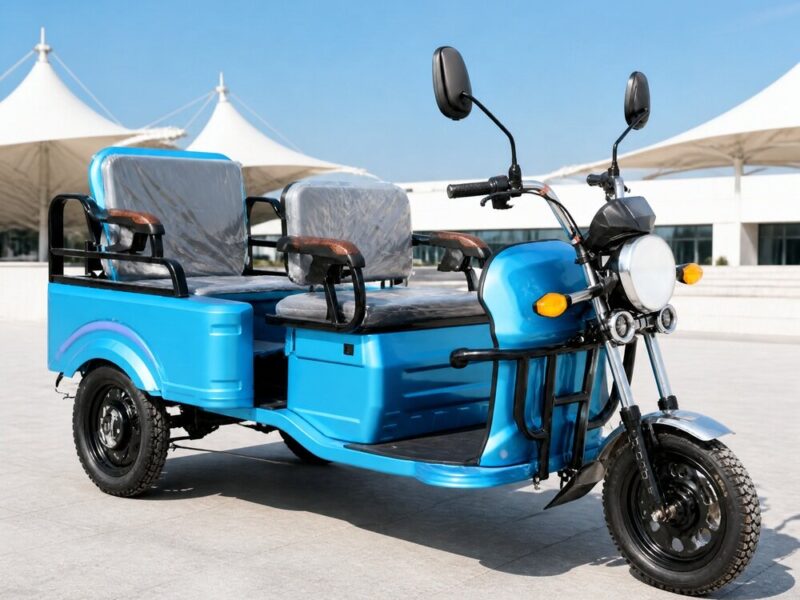 60V Electric Cargo Tricycle 400kg Payload Open Body Three Wheel Utility Vehicle 90km Range 25 Degree Gradeability 54km/h Speed