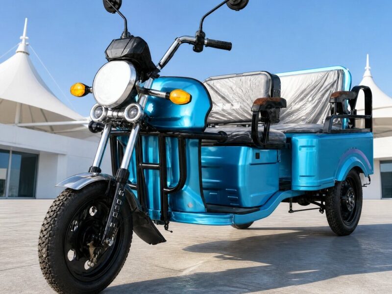 60V Electric Cargo Tricycle 400kg Payload Open Body Three Wheel Utility Vehicle 90km Range 25 Degree Gradeability 54km/h Speed