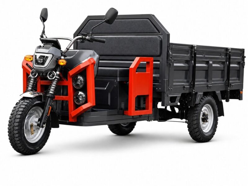 60V Electric Cargo Tricycle 400kg Payload Over 1000W Open Bed Utility Hauler 50kmh 90km Range