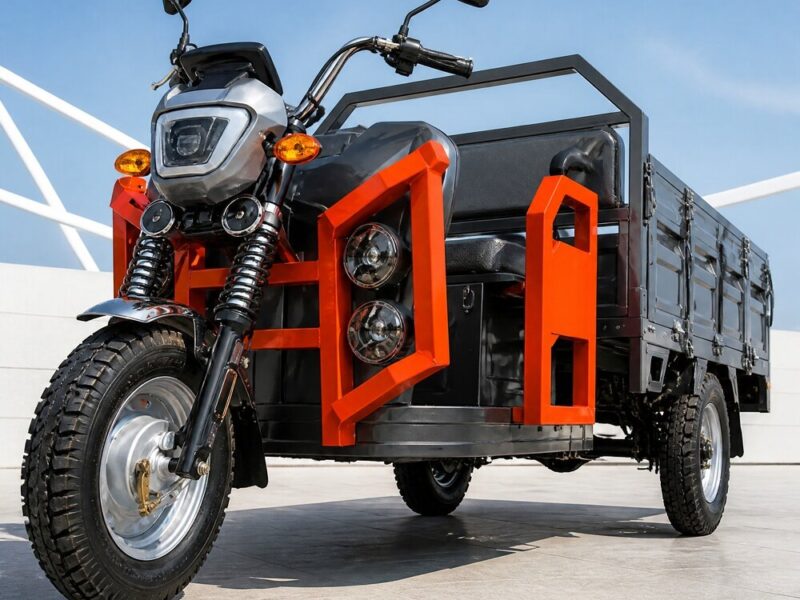 60V Electric Cargo Tricycle 400kg Payload Over 1000W Open Bed Utility Hauler 50kmh 90km Range