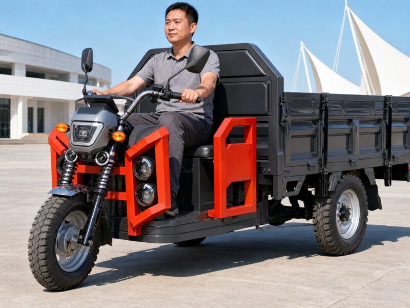 60V Electric Cargo Tricycle 400kg Payload Over 1000W Open Bed Utility Hauler 50kmh 90km Range