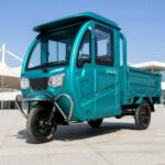 60V Electric Cargo Tricycle 501-800W Closed Cabin Three Wheel Utility Vehicle Rear Load Bed - image 2