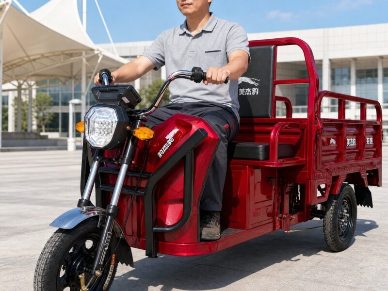 60V Electric Cargo Tricycle Open Body Three Wheel Utility Vehicle 400kg Plus Payload 90km Plus Range Disc Brakes