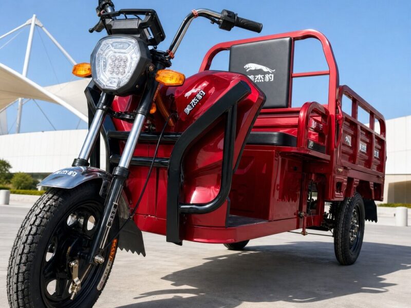 60V Electric Cargo Tricycle Open Body Three Wheel Utility Vehicle 400kg Plus Payload 90km Plus Range Disc Brakes