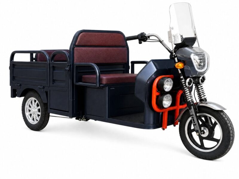 60V Electric Cargo Tricycle 501-800W Open Body Three Wheel Utility Vehicle 300-400kg Payload 90km Range
