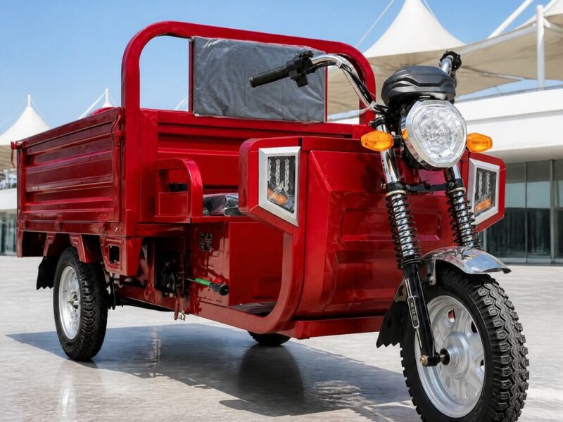 60V Electric Cargo Tricycle 501-800W Open Body Three Wheel Vehicle 90km Range 54km/h Speed DOT Certified