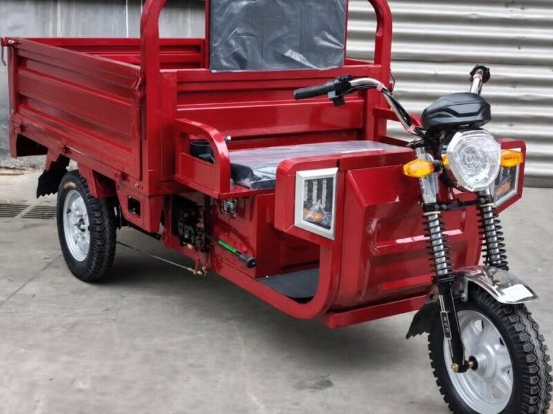 60V Electric Cargo Tricycle 501-800W Open Body Three Wheel Vehicle 90km Range 54km/h Speed DOT Certified