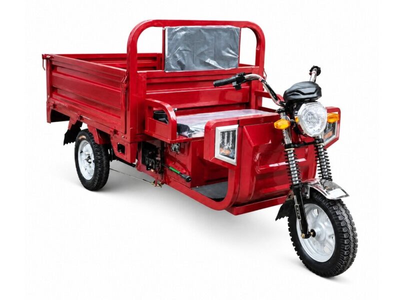 60V Electric Cargo Tricycle 501-800W Open Body Three Wheel Vehicle 90km Range 54km/h Speed DOT Certified