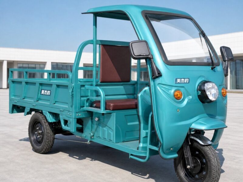 60V Electric Cargo Tricycle 501-800W Open Body Utility Trike 90km Range 54km/h Market Transport