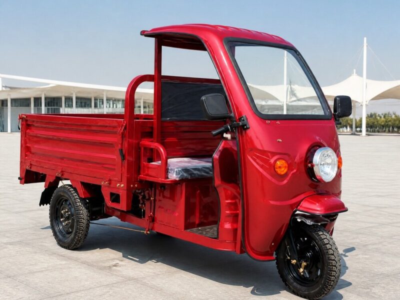 60V Electric Cargo Tricycle 501-800W Three Wheel Utility Hauler Open Body 90km Range 54km/h DOT