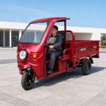60V 501-800W Electric Cargo Tricycle Open Body Steel Frame Three Wheel Utility Transport Vehicle 54km/h - image 6
