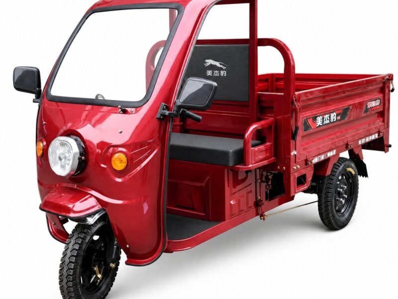 60V 501-800W Electric Cargo Tricycle Open Body Steel Frame Three Wheel Utility Transport Vehicle 54km/h