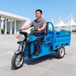 60V Electric Cargo Tricycle 501-800W Three Wheel Utility Transport Motorcycle Open Body 300-400kg Payload - image 4