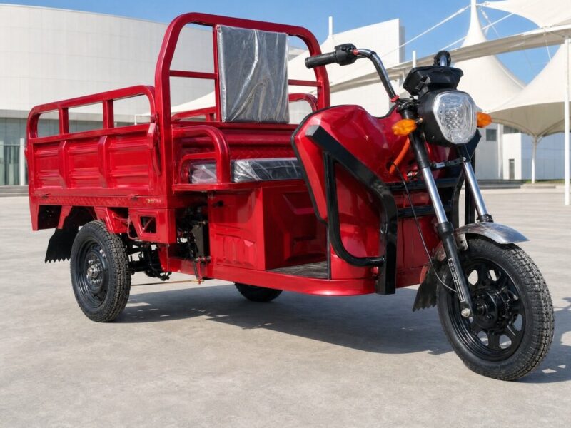 60V Electric Cargo Tricycle 501 to 800W Open Body Utility Dumper Three Wheel Vehicle 90km Range 25 Degree Climbing