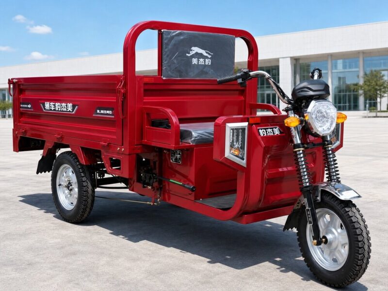 60V Electric Cargo Tricycle 501 to 800W Open Body Utility Dumper Three Wheel Vehicle 90km Range 25 Degree Climbing