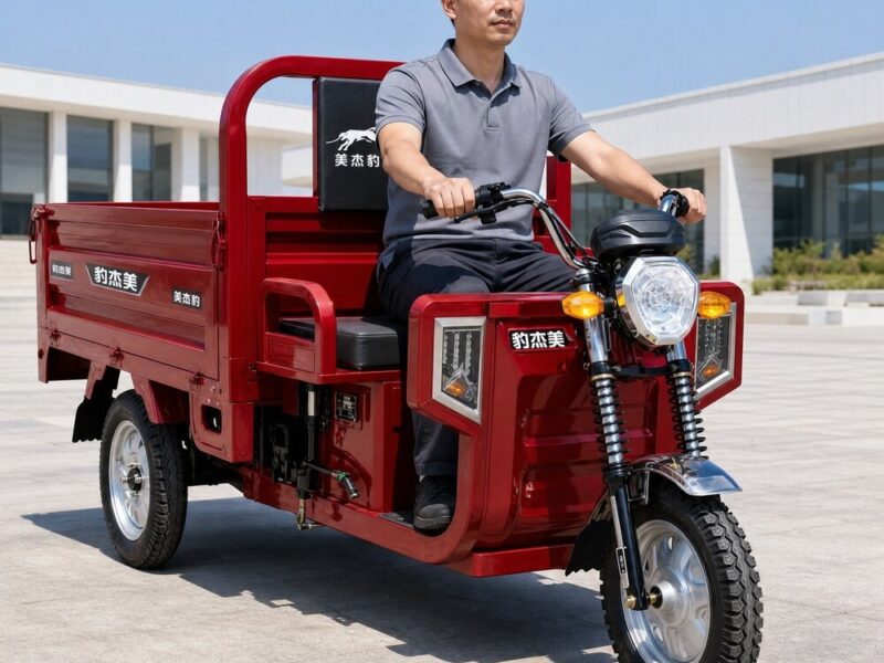 60V Electric Cargo Tricycle 501 to 800W Open Body Utility Dumper Three Wheel Vehicle 90km Range 25 Degree Climbing