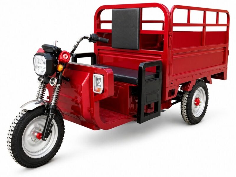 60V Electric Cargo Tricycle 801-1000W Three Wheel Utility Vehicle Open Body Transport