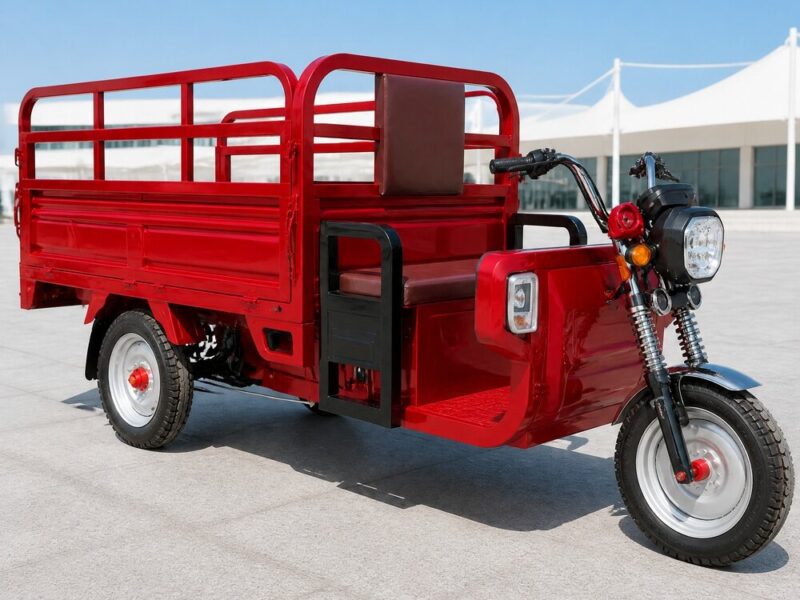 60V Electric Cargo Tricycle 801-1000W Three Wheel Utility Vehicle Open Body Transport