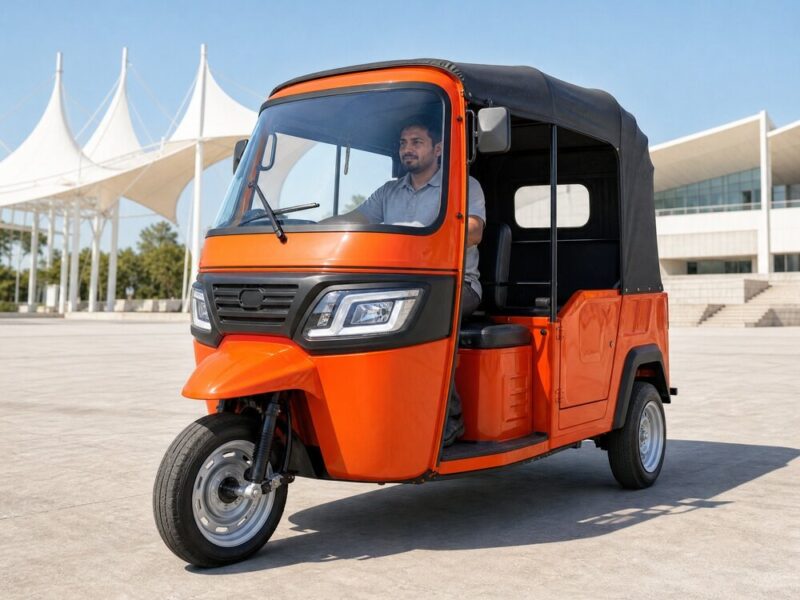 60V Electric Cargo Tricycle Cabin Tipper Truck 500kg Capacity Farm Delivery Vehicle