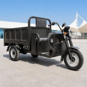 60V Cargo Electric Tricycle Over 1000W Motor Open Body Three Wheel Utility Vehicle 54km/h 90km Range DOT