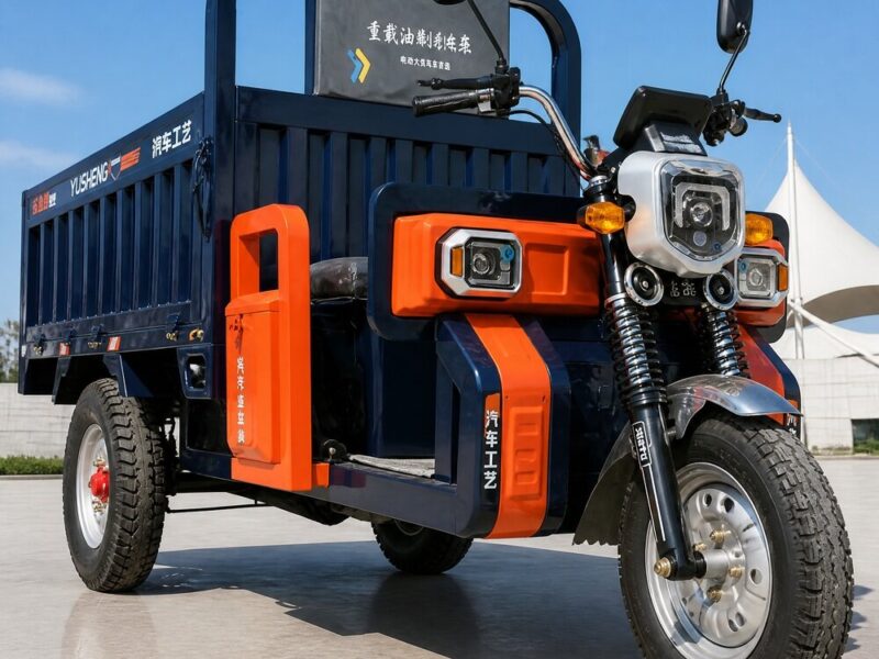 60V Electric Cargo Tricycle Open Body Three Wheel Utility Vehicle 400kg Plus Payload 90km Range 54km/h Transport