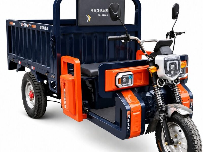 60V Electric Cargo Tricycle Open Body Three Wheel Utility Vehicle 400kg Plus Payload 90km Range 54km/h Transport