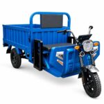 60V Electric Cargo Tricycle Open Body Three Wheel Utility Vehicle 90km Range 54km/h Front 375-12 Rear 400-12 Tires - image 2