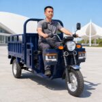 60V Electric Cargo Tricycle Over 1000W Open Body Three Wheel Freight Vehicle 54km/h 90km Range DOT - image 2