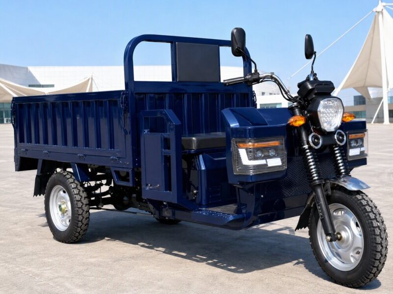60V Electric Cargo Tricycle Over 1000W Open Body Three Wheel Freight Vehicle 54km/h 90km Range DOT