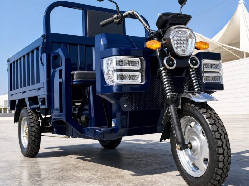 60V Electric Cargo Tricycle Over 1000W Open Body Three Wheel Freight Vehicle 54km/h 90km Range DOT