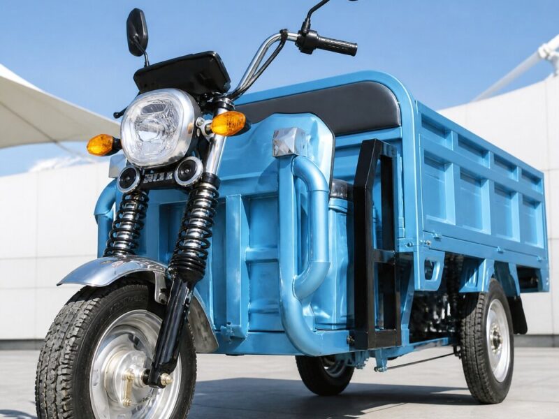 60V Electric Cargo Tricycle Over 1000W Open Body Three Wheeler 54km/h 90km Range Goods Transport