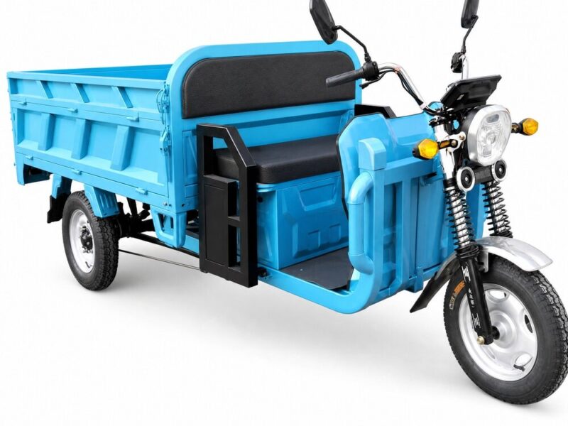 60V Electric Cargo Tricycle Over 1000W Open Body Three Wheeler 54km/h 90km Range Goods Transport