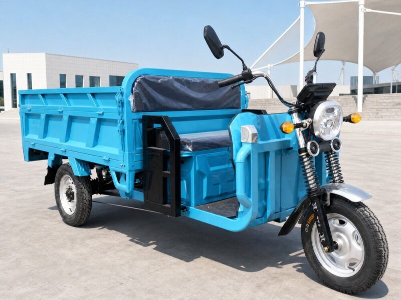 60V Electric Cargo Tricycle Over 1000W Open Body Three Wheeler 54km/h 90km Range Goods Transport