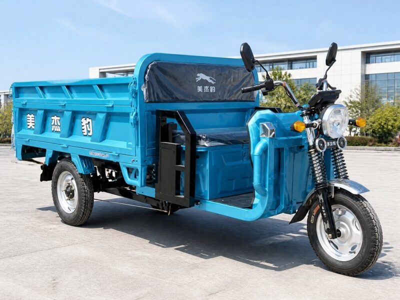 60V Electric Cargo Tricycle Over 1000W Open Body Three Wheeler 54km/h 90km Range Goods Transport