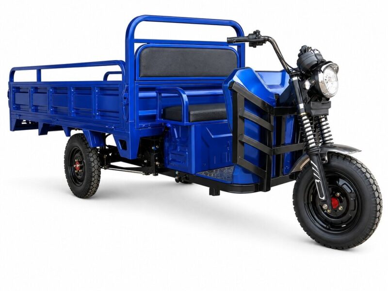 60V Electric Cargo Tricycle Over 1000W Three Wheel Utility Vehicle 400kg Plus Load 50km/h Open Body Freight Transport