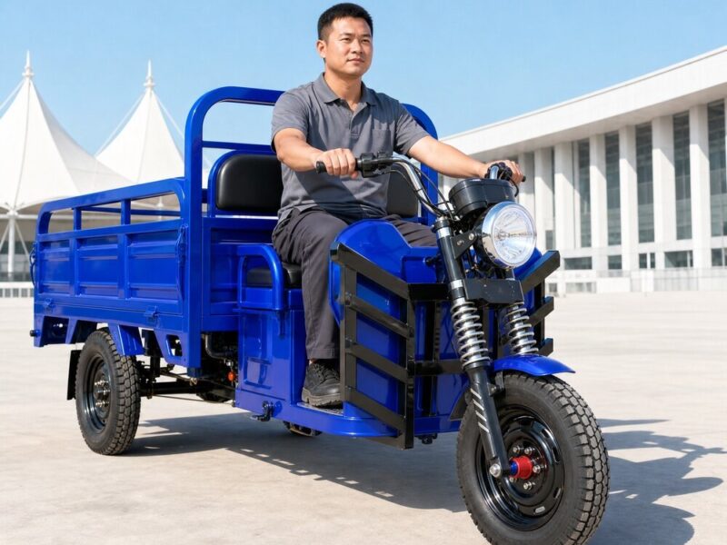 60V Electric Cargo Tricycle Over 1000W Three Wheel Utility Vehicle 400kg Plus Load 50km/h Open Body Freight Transport