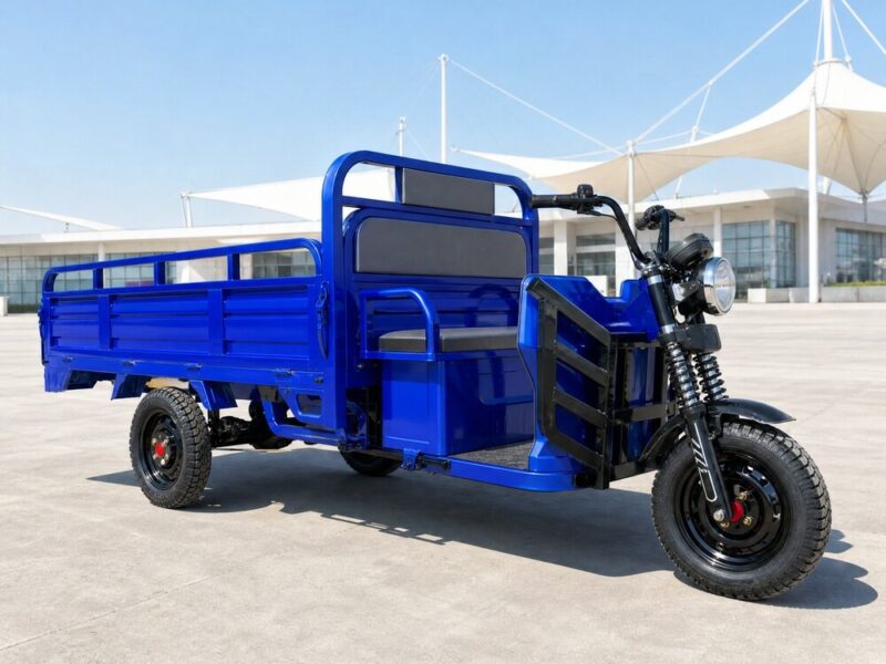 60V Electric Cargo Tricycle Over 1000W Three Wheel Utility Vehicle 400kg Plus Load 50km/h Open Body Freight Transport